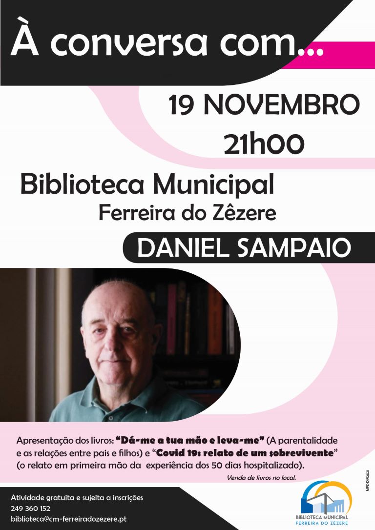 Daniel Sampaio apresenta dois livros em Ferreira do Zêzere